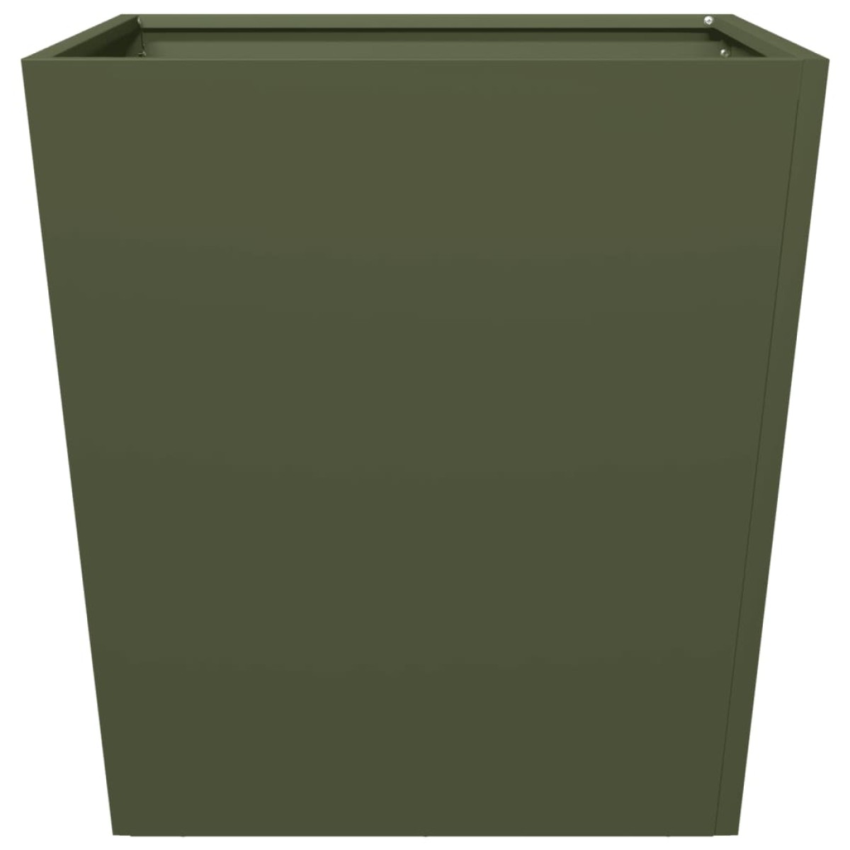 vidaXL Ζαρντινιέρες Κήπου 2 τεμ. Λαδί 50x50x50 εκ. από Ατσάλι