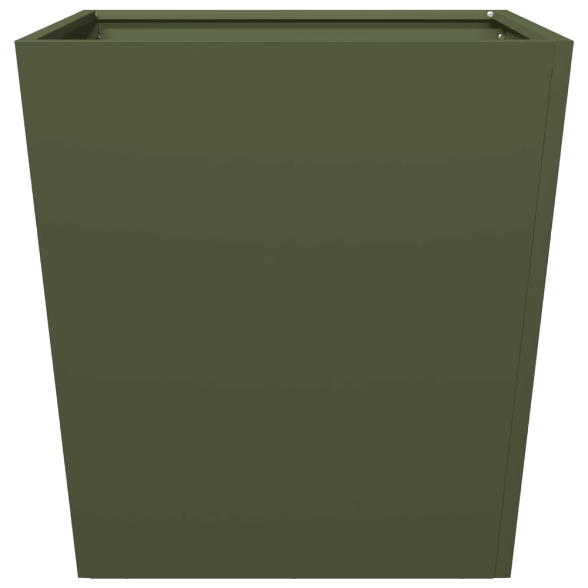 vidaXL Ζαρντινιέρες Κήπου 2 τεμ. Λαδί 50x50x50 εκ. από Ατσάλι