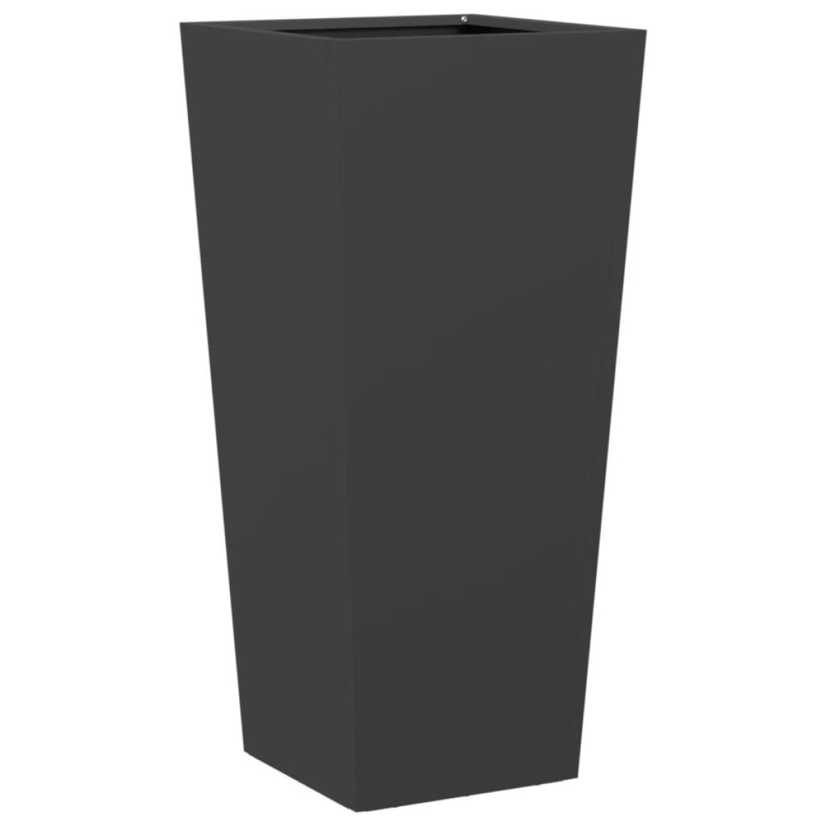 vidaXL Ζαρντινιέρα Κήπου Μαύρη 35x35x75 εκ. από Ατσάλι