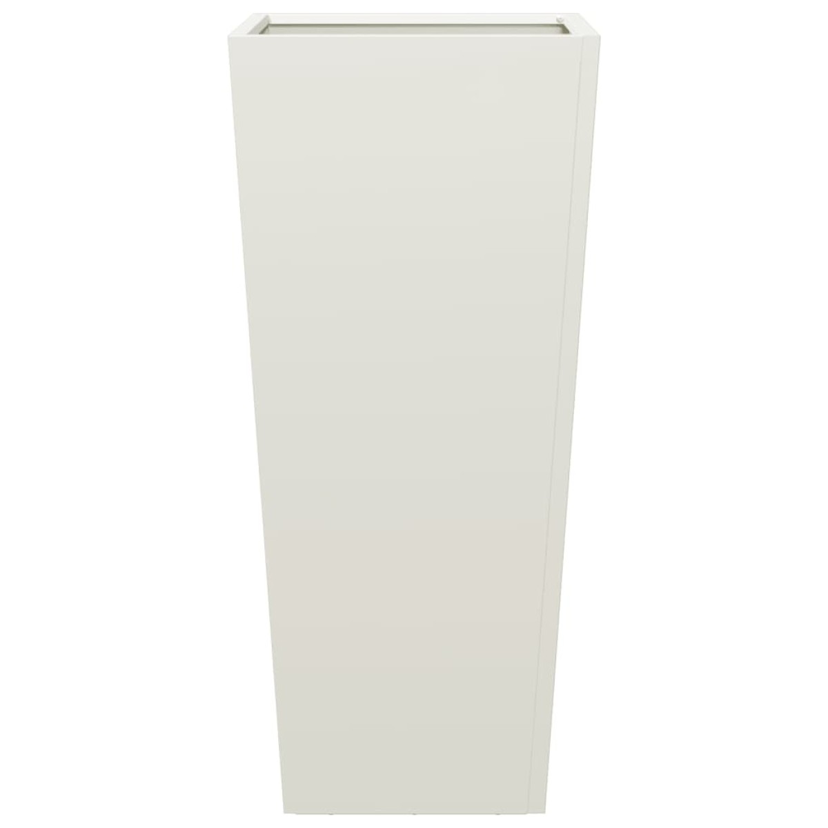 vidaXL Ζαρντινιέρες Κήπου 2 τεμ. Λευκό 35x35x75 εκ από Ατσάλι