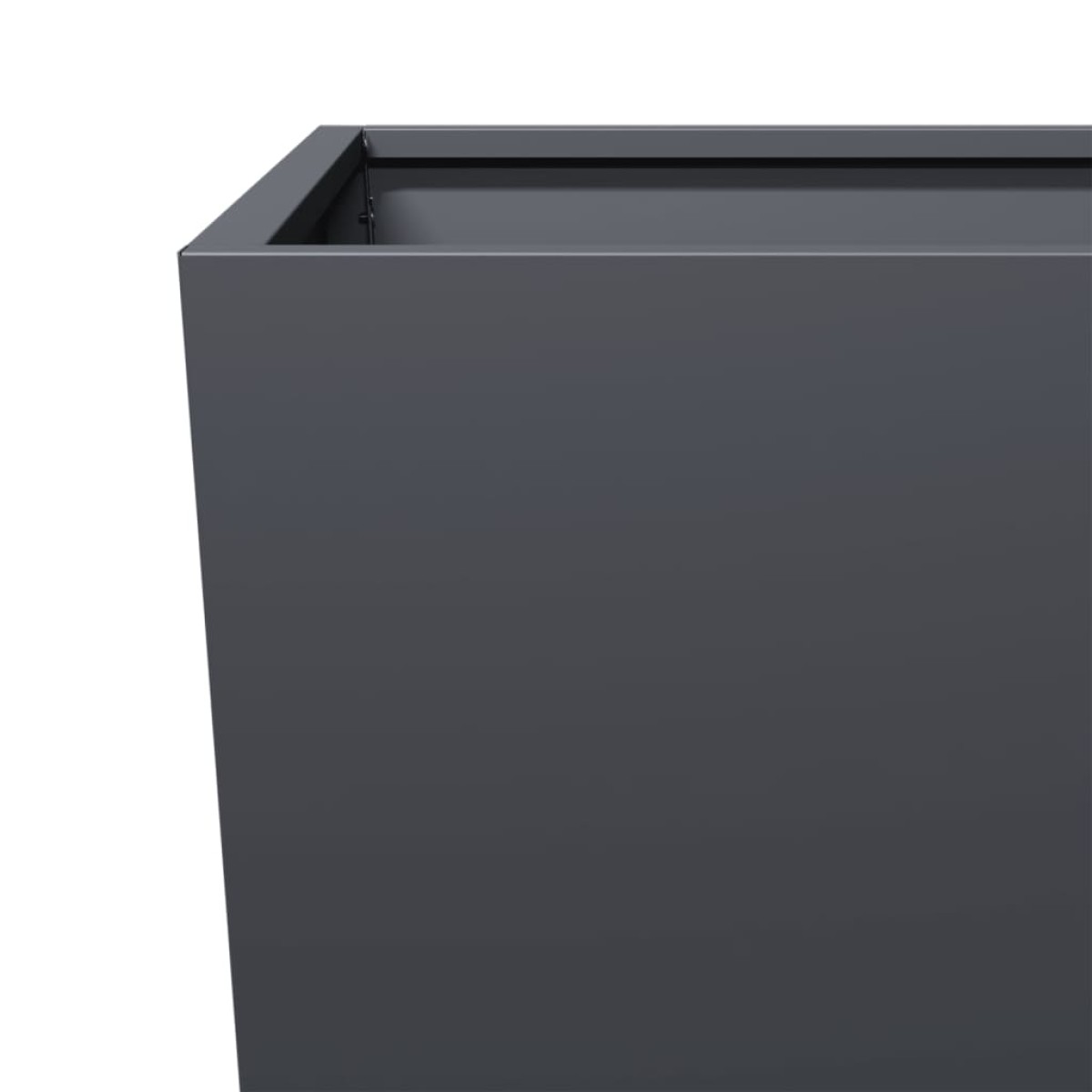 vidaXL Ζαρντινιέρα Κήπου Ανθρακί 35x35x75 εκ από Ατσάλι