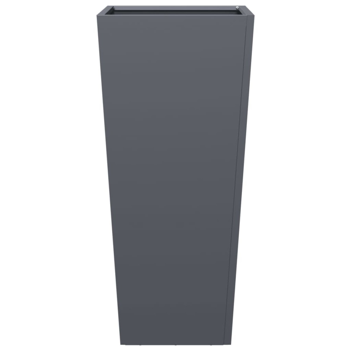 vidaXL Ζαρντινιέρες Κήπου 2 τεμ. Ανθρακί 35x35x75 εκ. από Ατσάλι
