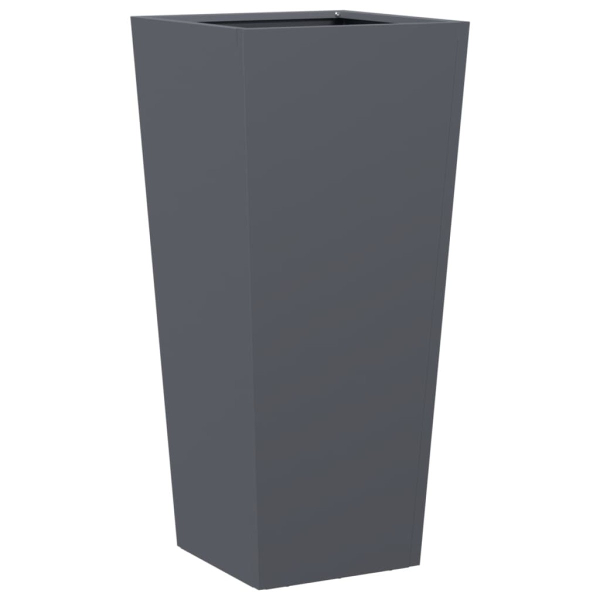 vidaXL Ζαρντινιέρες Κήπου 2 τεμ. Ανθρακί 35x35x75 εκ. από Ατσάλι