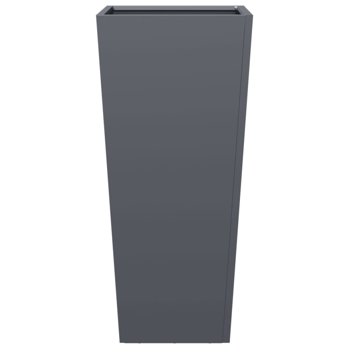 vidaXL Ζαρντινιέρες Κήπου 2 τεμ. Ανθρακί 35x35x75 εκ. από Ατσάλι