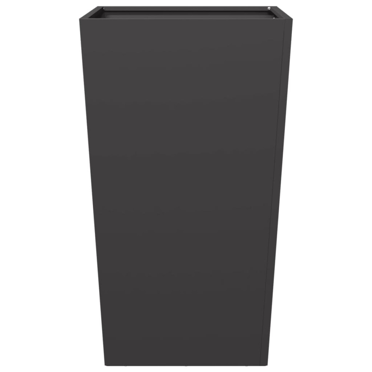 vidaXL Ζαρντινιέρα Κήπου Μαύρη 45x45x75 εκ. από Ατσάλι