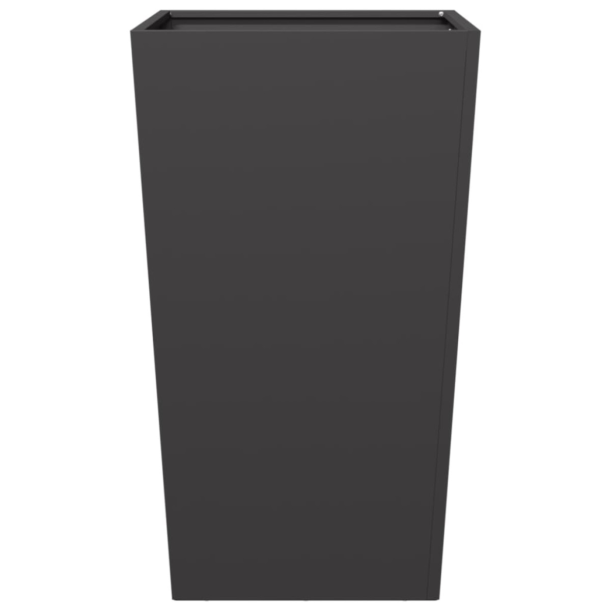 vidaXL Ζαρντινιέρα Κήπου Μαύρη 45x45x75 εκ. από Ατσάλι