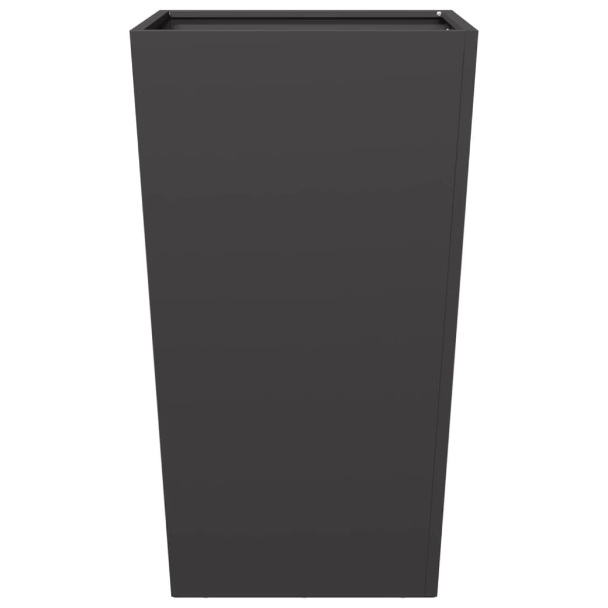 vidaXL Ζαρντινιέρες Κήπου 2 τεμ. Μαύρο 45x45x75 εκ από Ατσάλι