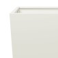 vidaXL Ζαρντινιέρα Κήπου Λευκό 45x45x75 εκ από Ατσάλι
