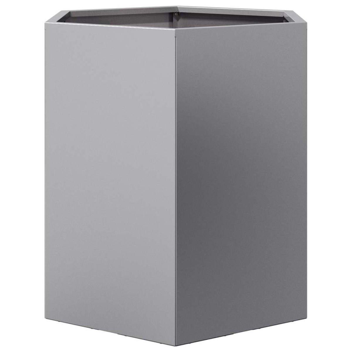vidaXL Ζαρντινιέρα Κήπου Εξάγωνη 46x40x45 εκ. Γαλβανισμένο Χάλυβα