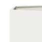 vidaXL Ζαρντινιέρα Κήπου Εξάγωνη Λευκή 69x60x45 εκ. Ατσάλι