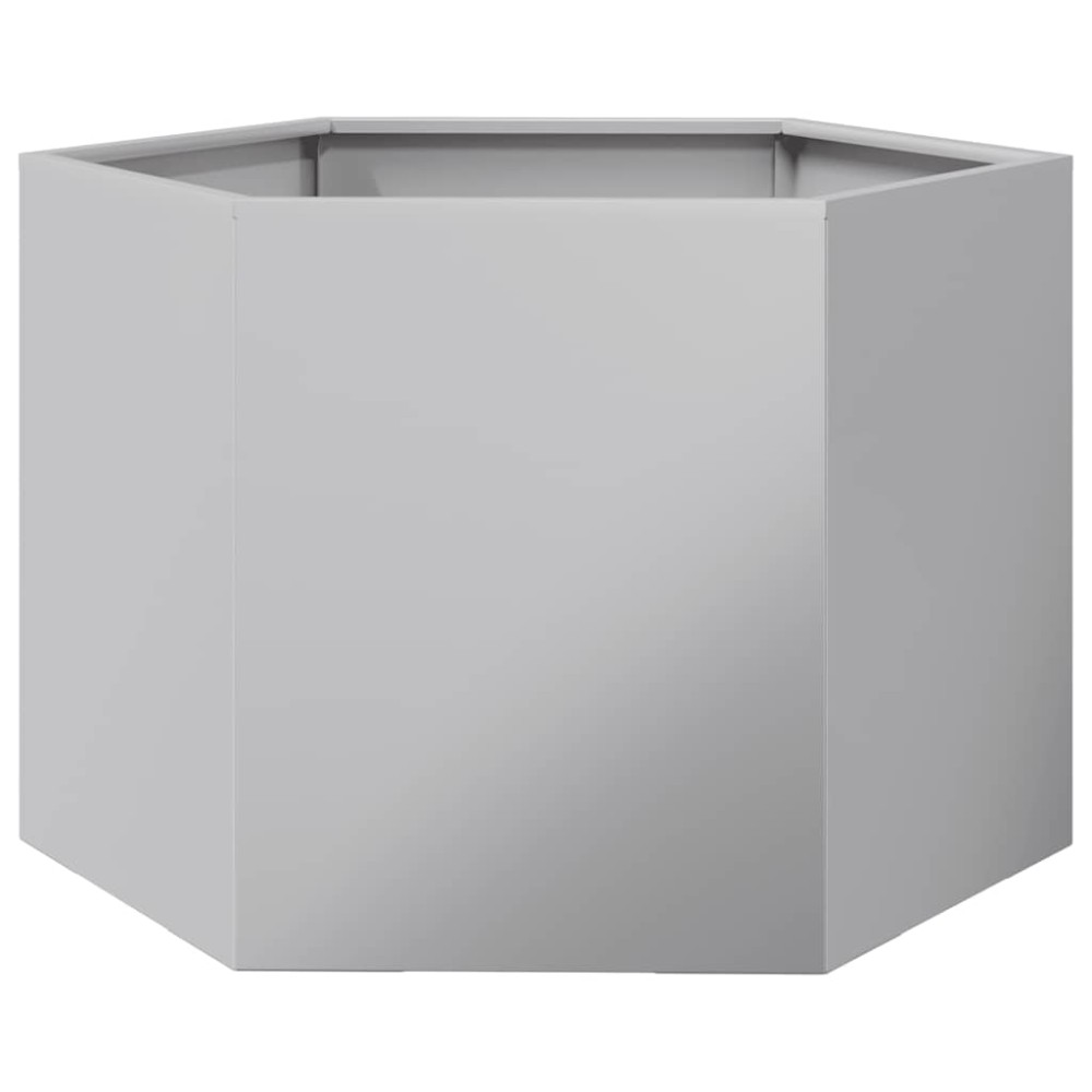vidaXL Ζαρντινιέρα Κήπου Εξάγωνη 69x60x45 εκ. Γαλβανισμένο Χάλυβα