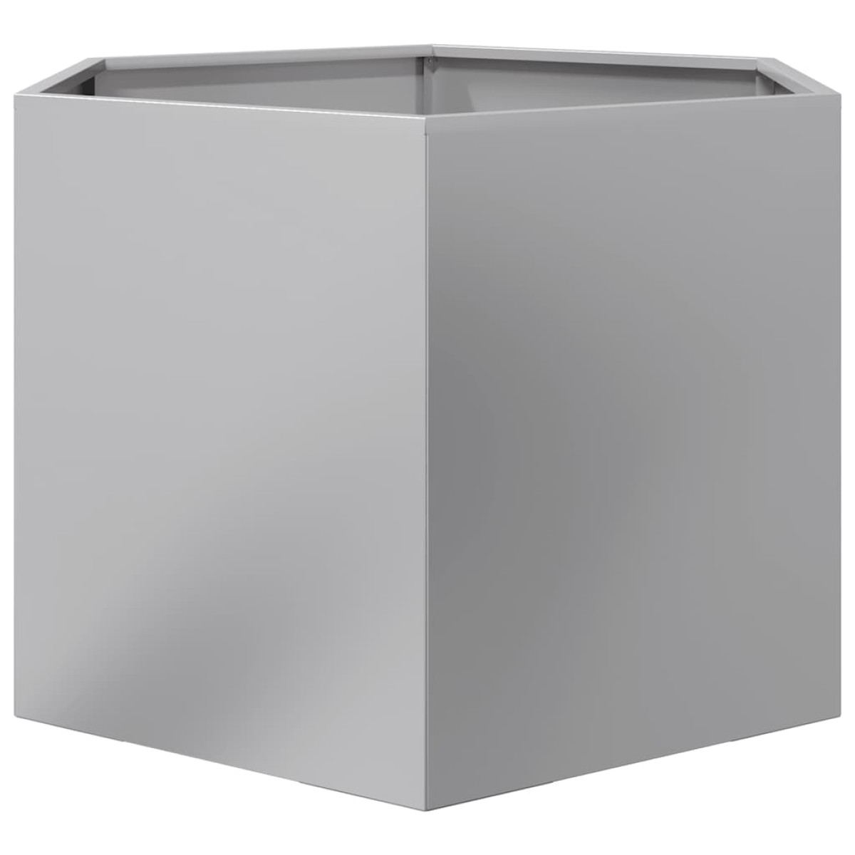vidaXL Ζαρντινιέρα Κήπου Εξάγωνη 69x60x45 εκ. Γαλβανισμένο Χάλυβα