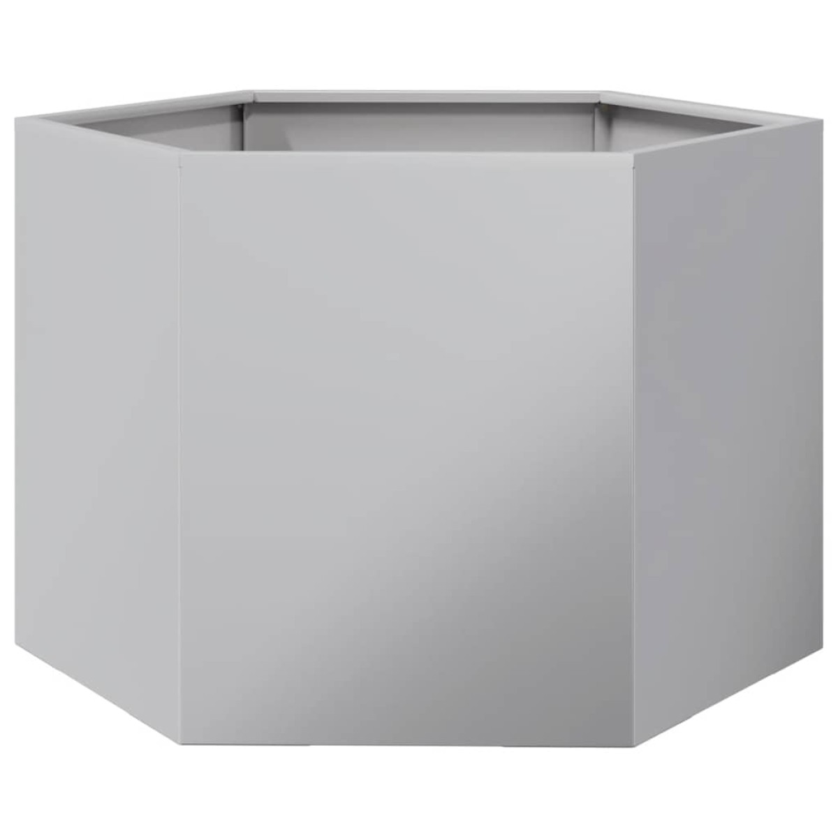 vidaXL Ζαρντινιέρα Κήπου Εξάγωνη 69x60x45 εκ. Γαλβανισμένο Χάλυβα