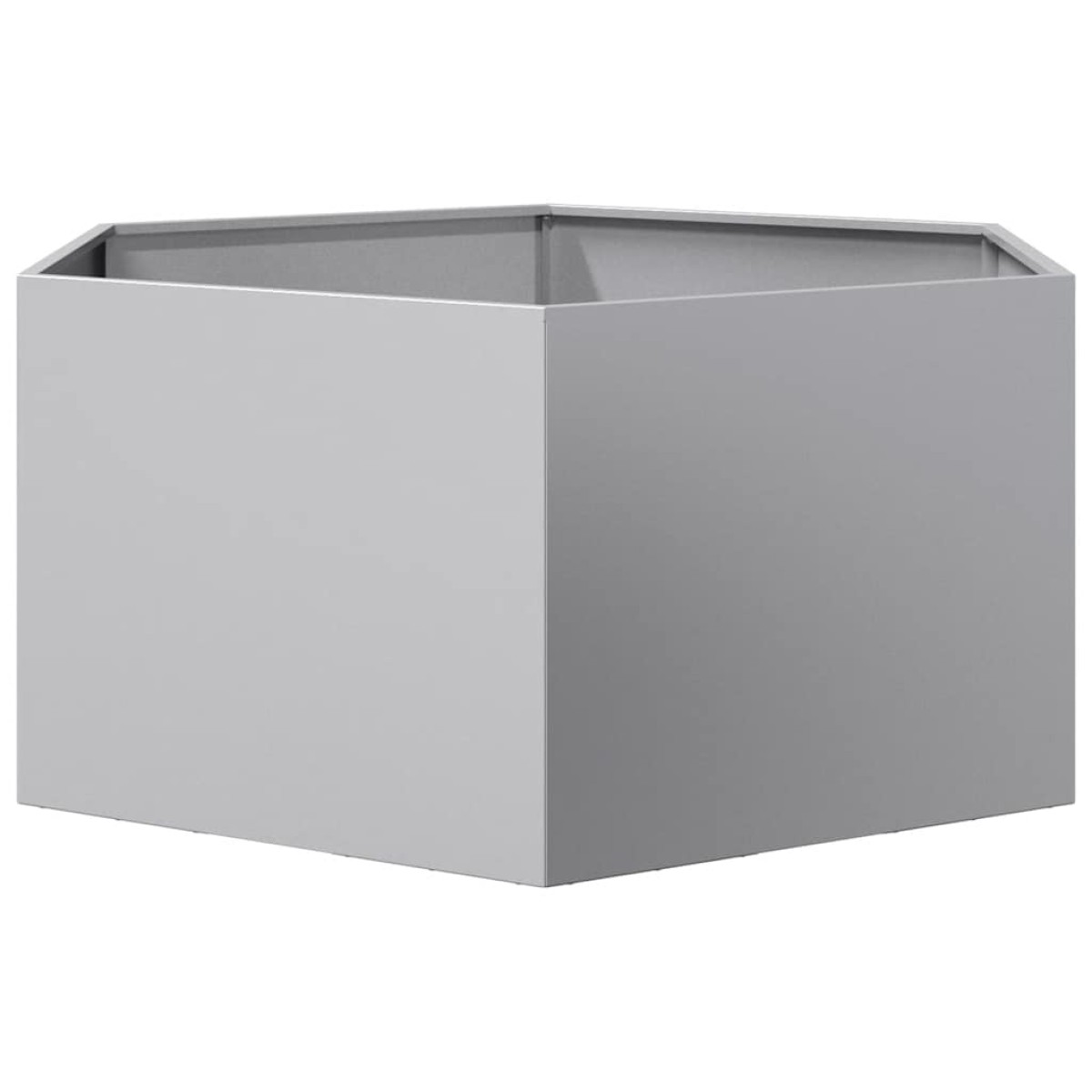 vidaXL Ζαρντινιέρα Κήπου Εξάγωνη 104x90x45 εκ. Γαλβανισμένο Χάλυβα