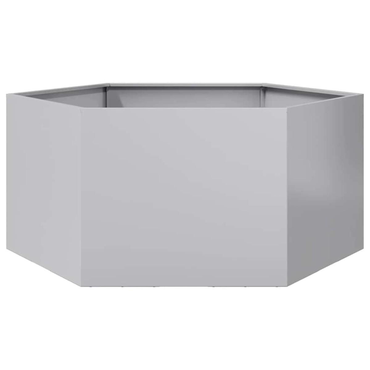 vidaXL Ζαρντινιέρα Κήπου Εξάγωνη 104x90x45 εκ. Γαλβανισμένο Χάλυβα