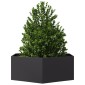 vidaXL Ζαρντινιέρα Κήπου Εξάγωνη Μαύρη 138x120x45 εκ. Ατσάλι