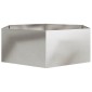 vidaXL Ζαρντινιέρα Κήπου Εξάγωνη 138x120x45 εκ. Ανοξείδωτο Ατσάλι