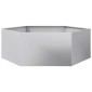vidaXL Ζαρντινιέρα Κήπου Εξάγωνη 138x120x45 εκ. Γαλβανισμένο Χάλυβα