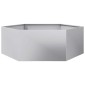 vidaXL Ζαρντινιέρα Κήπου Εξάγωνη 138x120x45 εκ. Γαλβανισμένο Χάλυβα