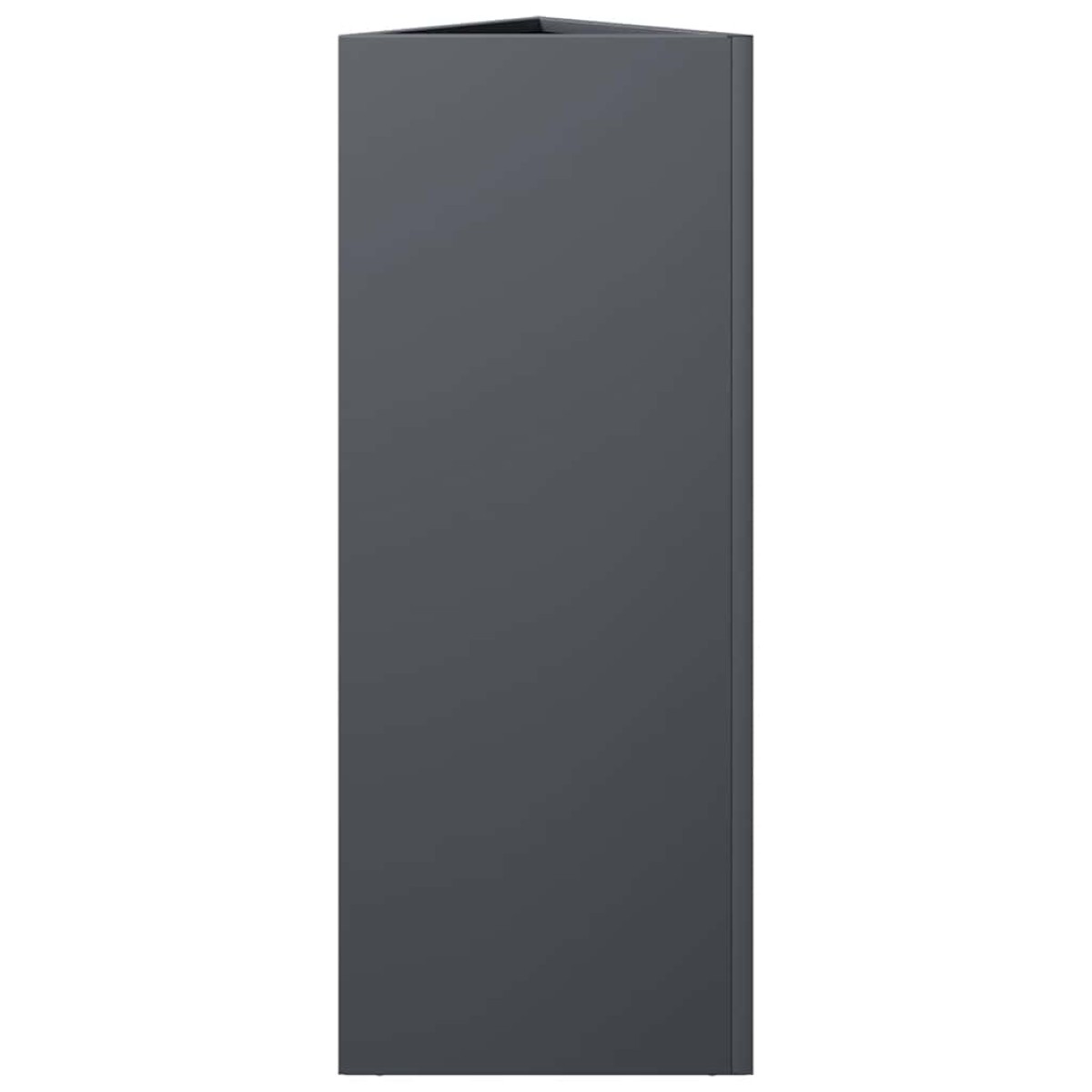 vidaXL Ζαρντινιέρα Κήπου Ανθρακί Τρίγωνο 30x26x75 εκ. Ατσάλι