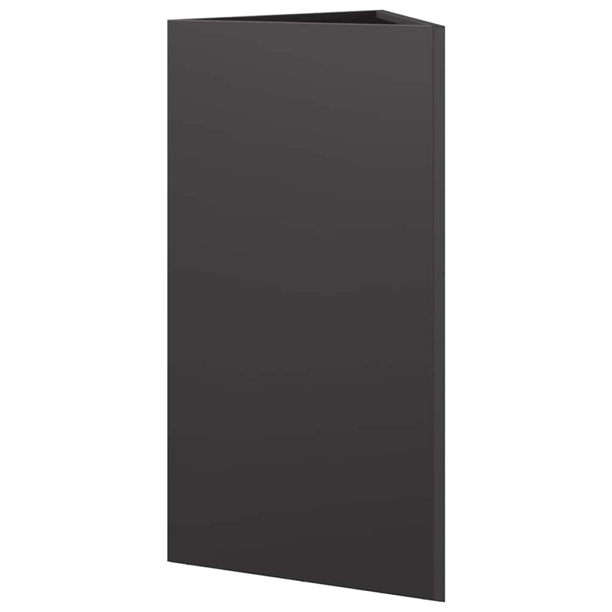 vidaXL Ζαρντινιέρα Κήπου Μαύρο Τρίγωνο 40x34,5x75εκ από Ατσάλι