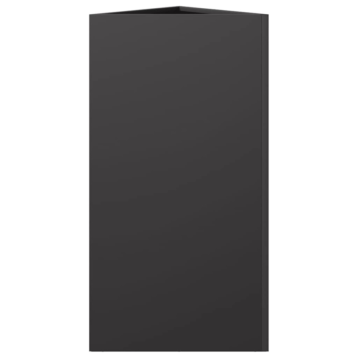 vidaXL Ζαρντινιέρες Κήπου 2 τεμ. Μαύρο Τρίγωνο 40x34,5x75εκ από Ατσάλι