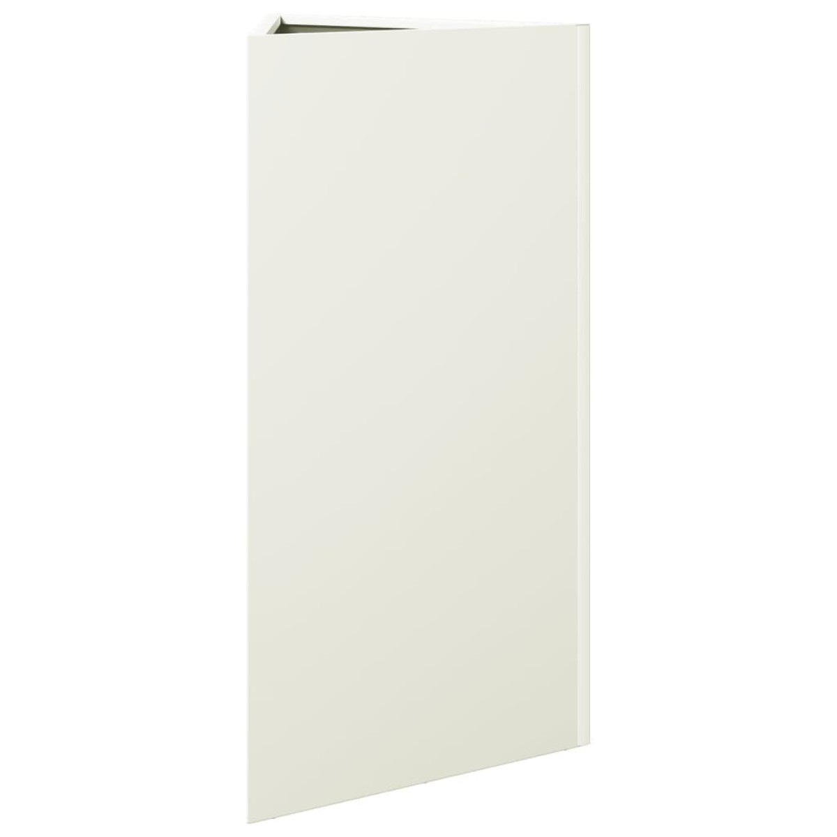 vidaXL Ζαρντινιέρα Κήπου Λευκή Τρίγωνο 40x34,5x75εκ από Ατσάλι