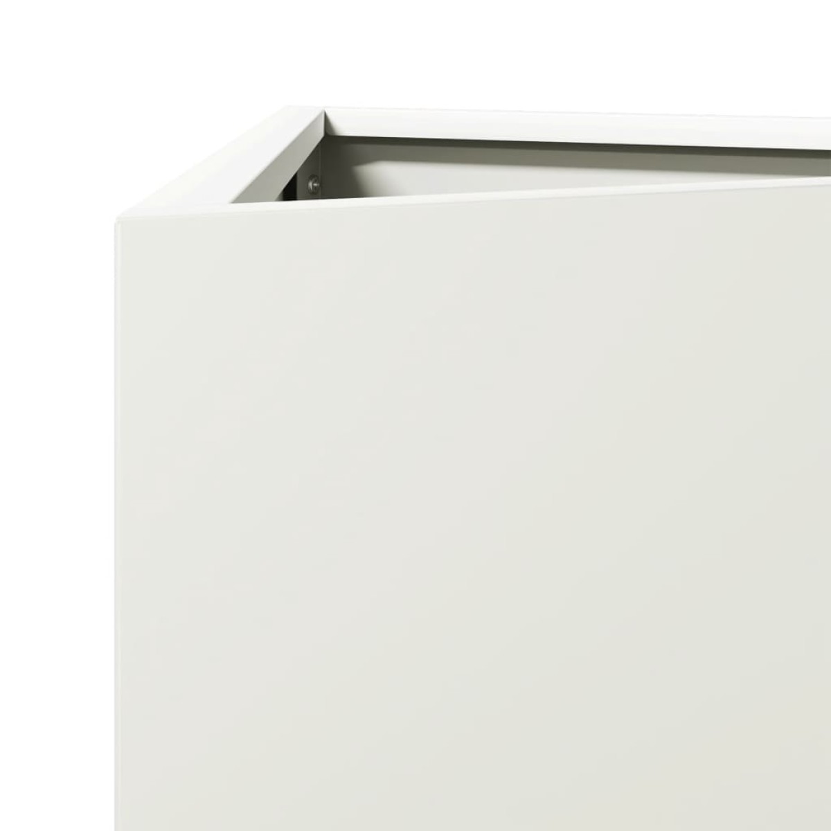 vidaXL Ζαρντινιέρα Κήπου Λευκή Τρίγωνο 40x34,5x75εκ από Ατσάλι