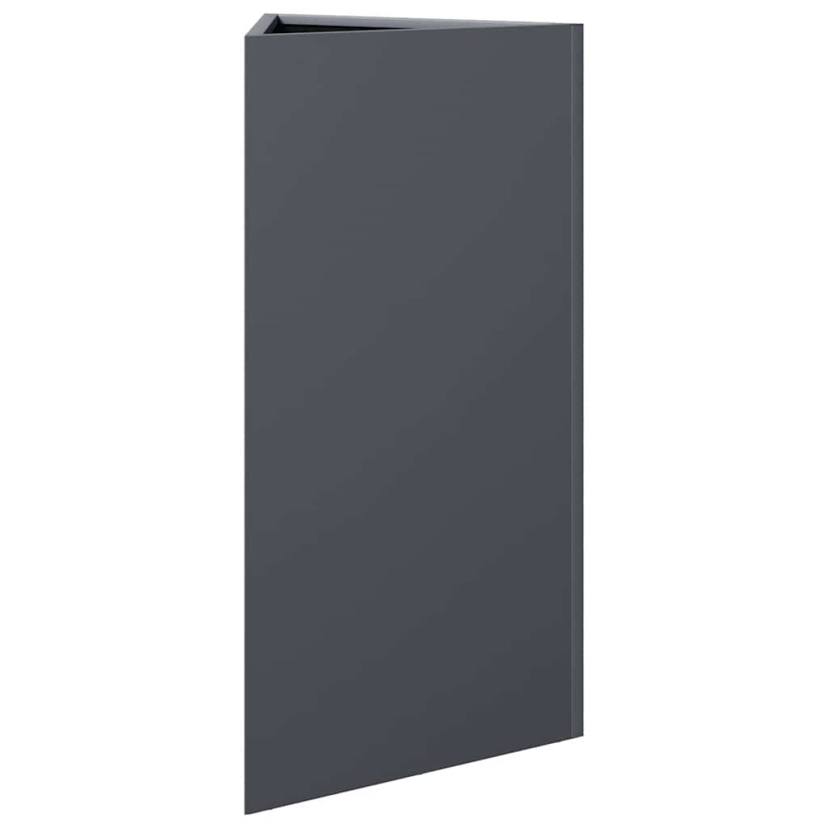 vidaXL Ζαρντινιέρα Κήπου Ανθρακί Τρίγωνο 40x34,5x75 εκ. Ατσάλι