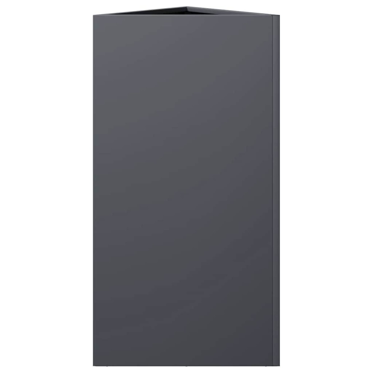 vidaXL Ζαρντινιέρα Κήπου Ανθρακί Τρίγωνο 40x34,5x75 εκ. Ατσάλι