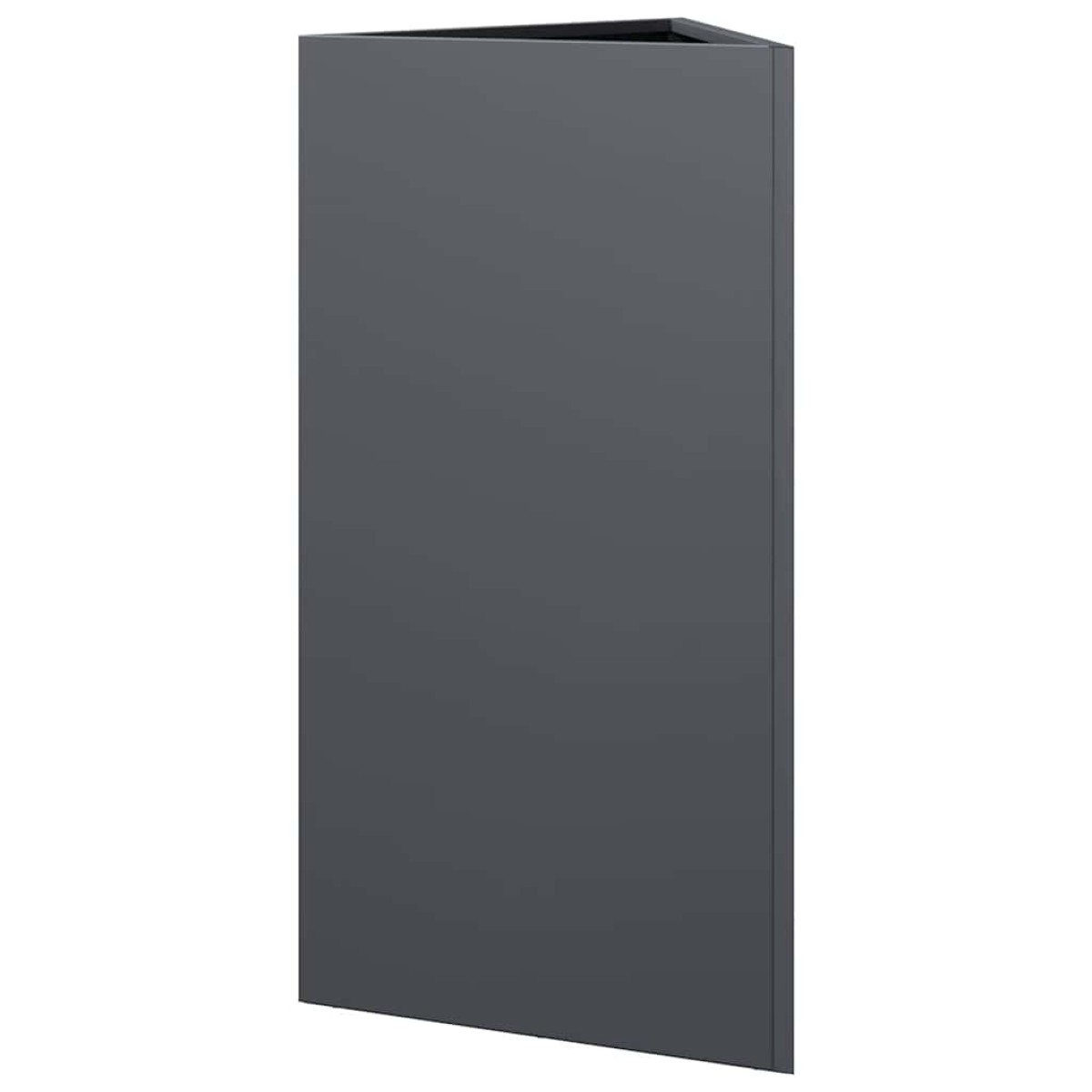 vidaXL Ζαρντινιέρα Κήπου Ανθρακί Τρίγωνο 40x34,5x75 εκ. Ατσάλι