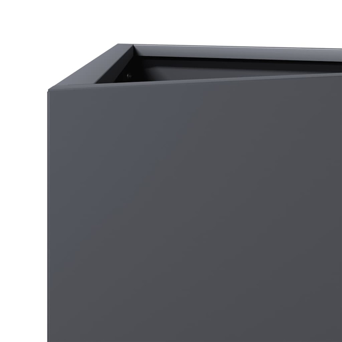 vidaXL Ζαρντινιέρα Κήπου Ανθρακί Τρίγωνο 40x34,5x75 εκ. Ατσάλι