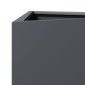 vidaXL Ζαρντινιέρα Κήπου Ανθρακί Τρίγωνο 40x34,5x75 εκ. Ατσάλι