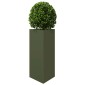 vidaXL Ζαρντινιέρα Κήπου Λαδί Τρίγωνο 40x34,5x75εκ. από Ατσάλι