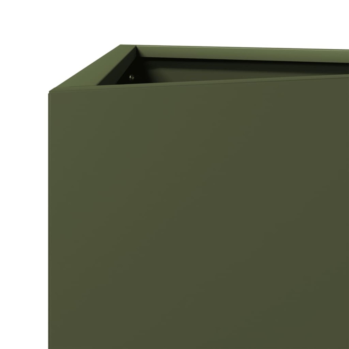 vidaXL Ζαρντινιέρα Κήπου Λαδί Τρίγωνο 40x34,5x75εκ. από Ατσάλι