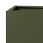 vidaXL Ζαρντινιέρα Κήπου Λαδί Τρίγωνο 40x34,5x75εκ. από Ατσάλι
