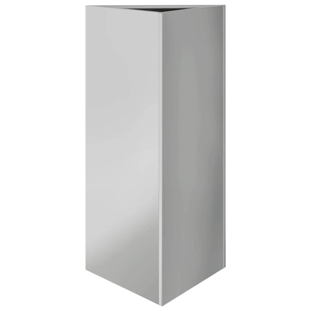 vidaXL Ζαρντινιέρα Κήπου Τρίγωνο 40x34,5x75 εκ Γαλβ. Ατσάλι
