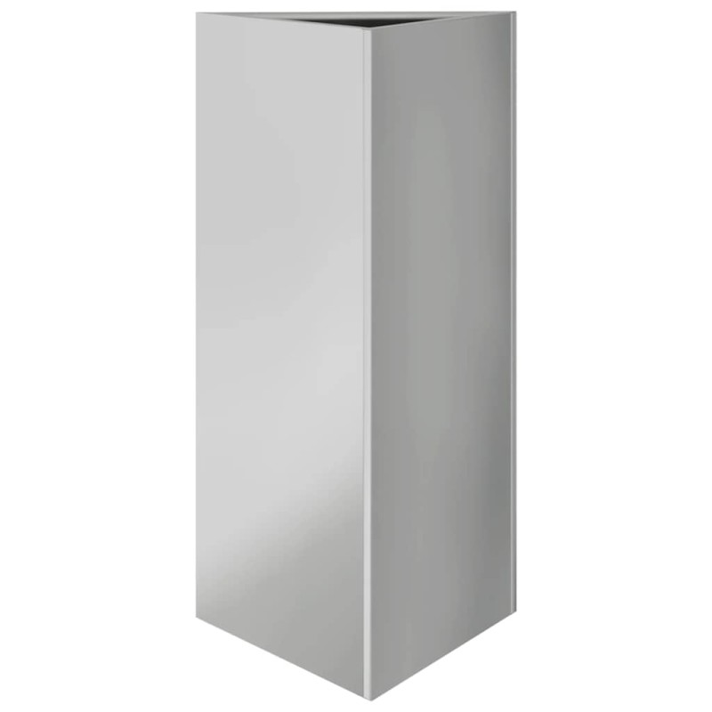 vidaXL Ζαρντινιέρα Κήπου Τρίγωνο 40x34,5x75 εκ Γαλβ. Ατσάλι