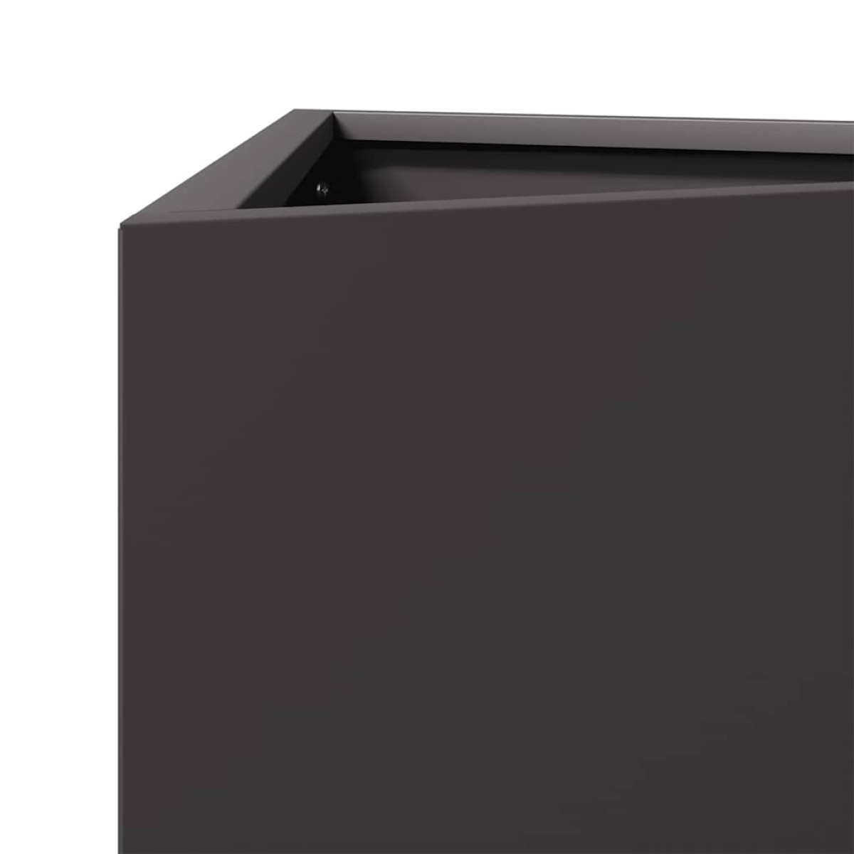 vidaXL Ζαρντινιέρα Κήπου Μαύρη Τρίγωνη 50x43x75 εκ. από Ατσάλι