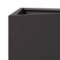 vidaXL Ζαρντινιέρα Κήπου Μαύρη Τρίγωνη 50x43x75 εκ. από Ατσάλι