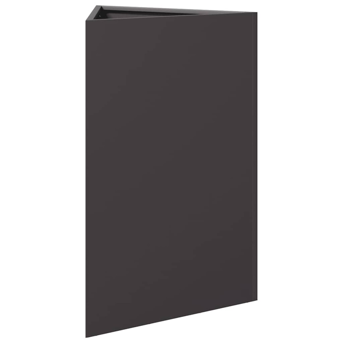 vidaXL Ζαρντινιέρες Κήπου 2 τεμ. Μαύρο Τρίγωνο 50x43x75 εκ. από Ατσάλι