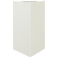 vidaXL Ζαρντινιέρες Κήπου 2 τεμ. Λευκό Τρίγωνο 50x43x75 εκ. από Ατσάλι