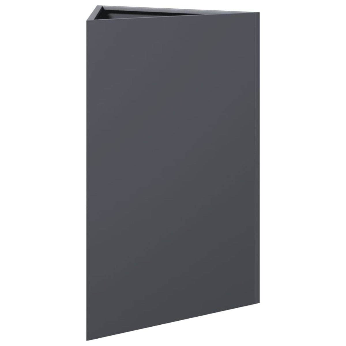 vidaXL Ζαρντινιέρα Κήπου Ανθρακί Τρίγωνο 50x43x75 εκ. Ατσάλι