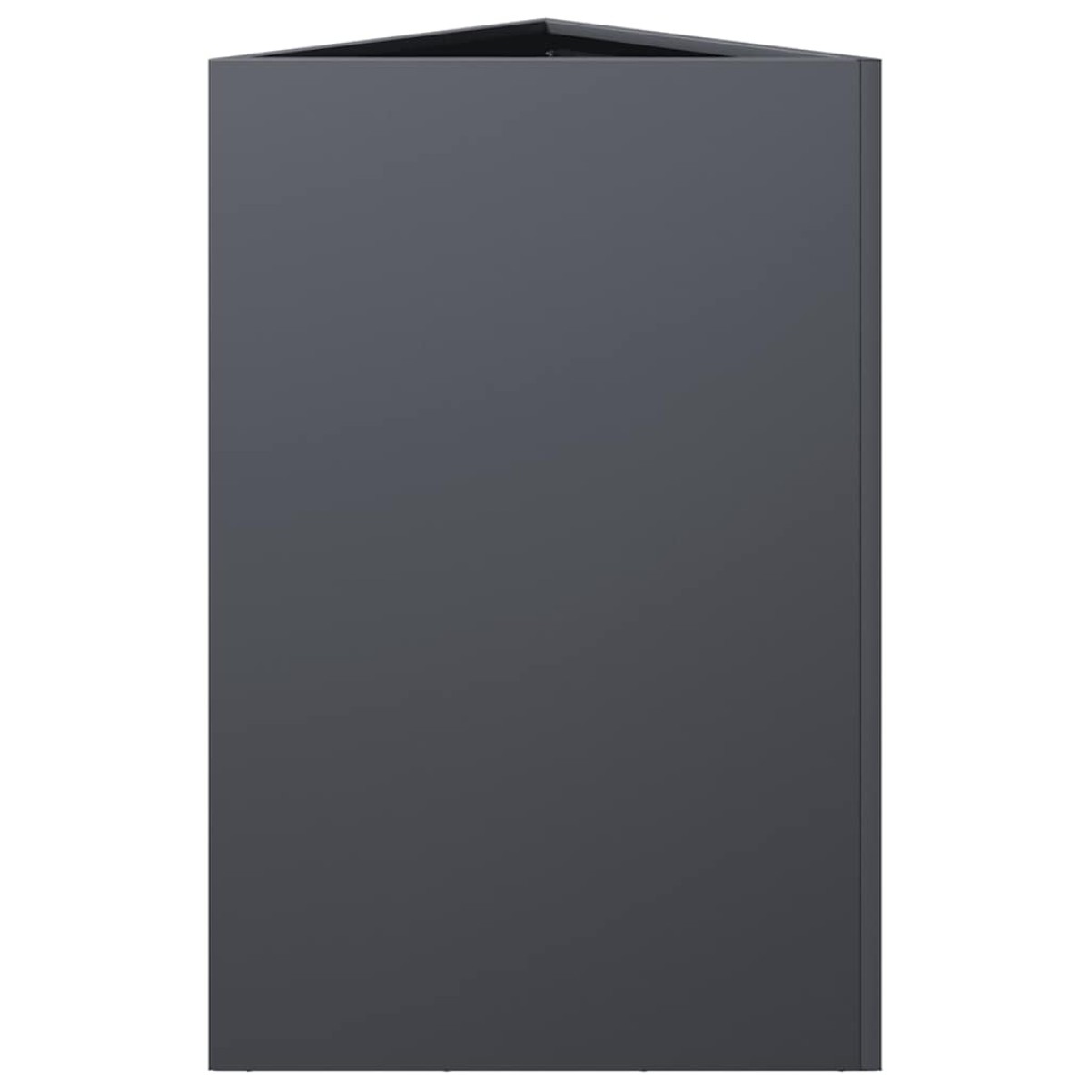 vidaXL Ζαρντινιέρα Κήπου Ανθρακί Τρίγωνο 50x43x75 εκ. Ατσάλι