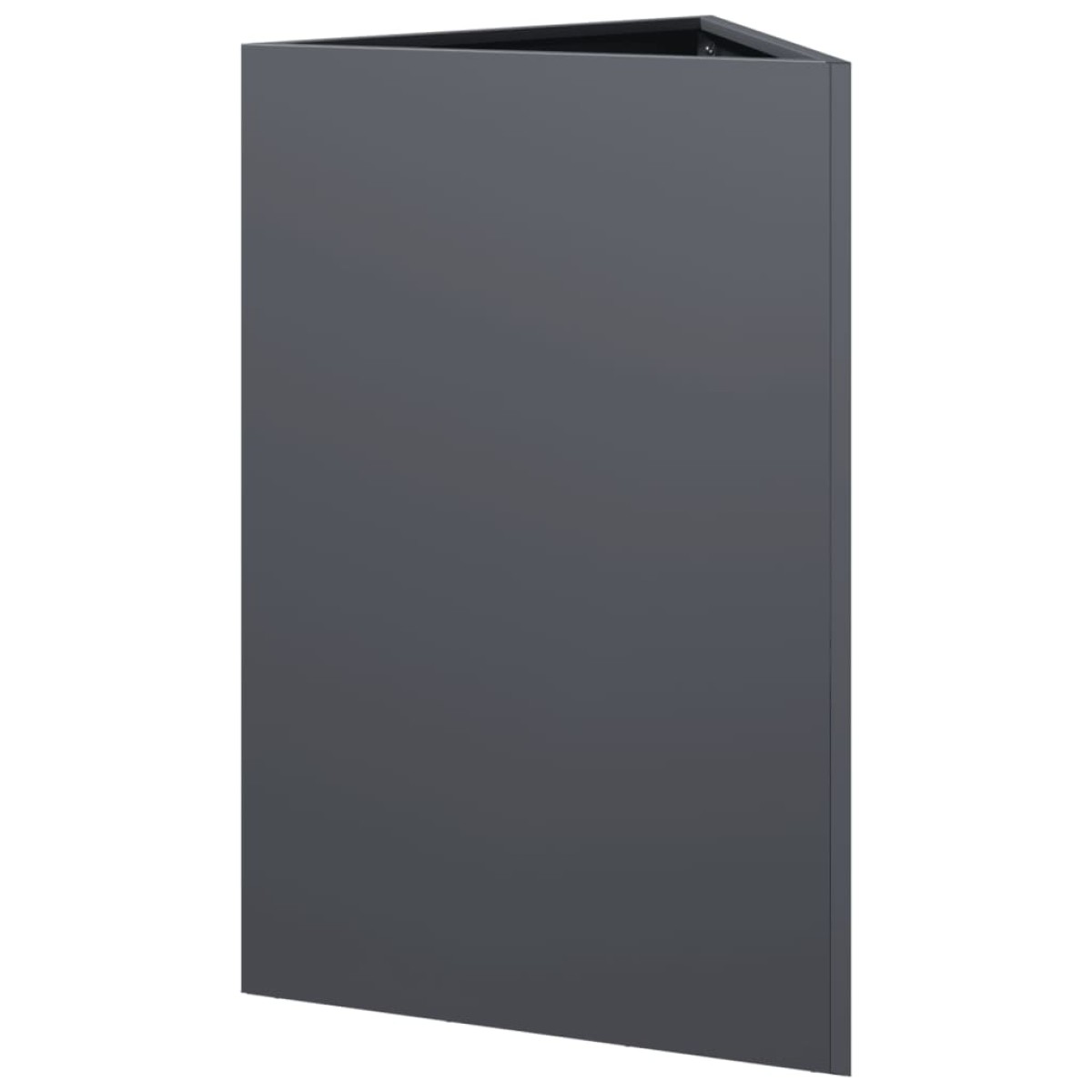 vidaXL Ζαρντινιέρα Κήπου Ανθρακί Τρίγωνο 50x43x75 εκ. Ατσάλι