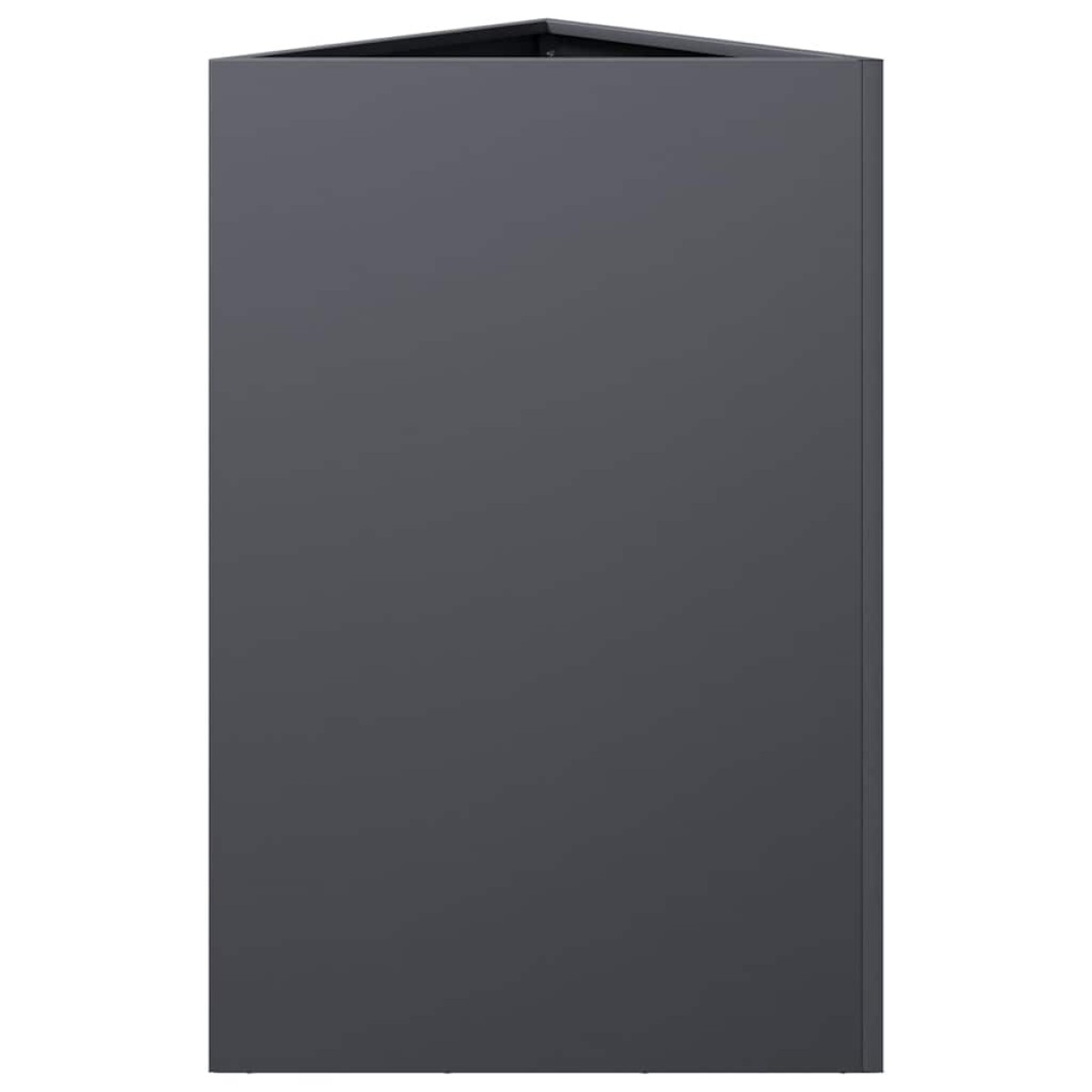 vidaXL Ζαρντινιέρες Κήπου 2 τεμ. Ανθρακί Τρίγωνο 50x43x75 εκ. Ατσάλι
