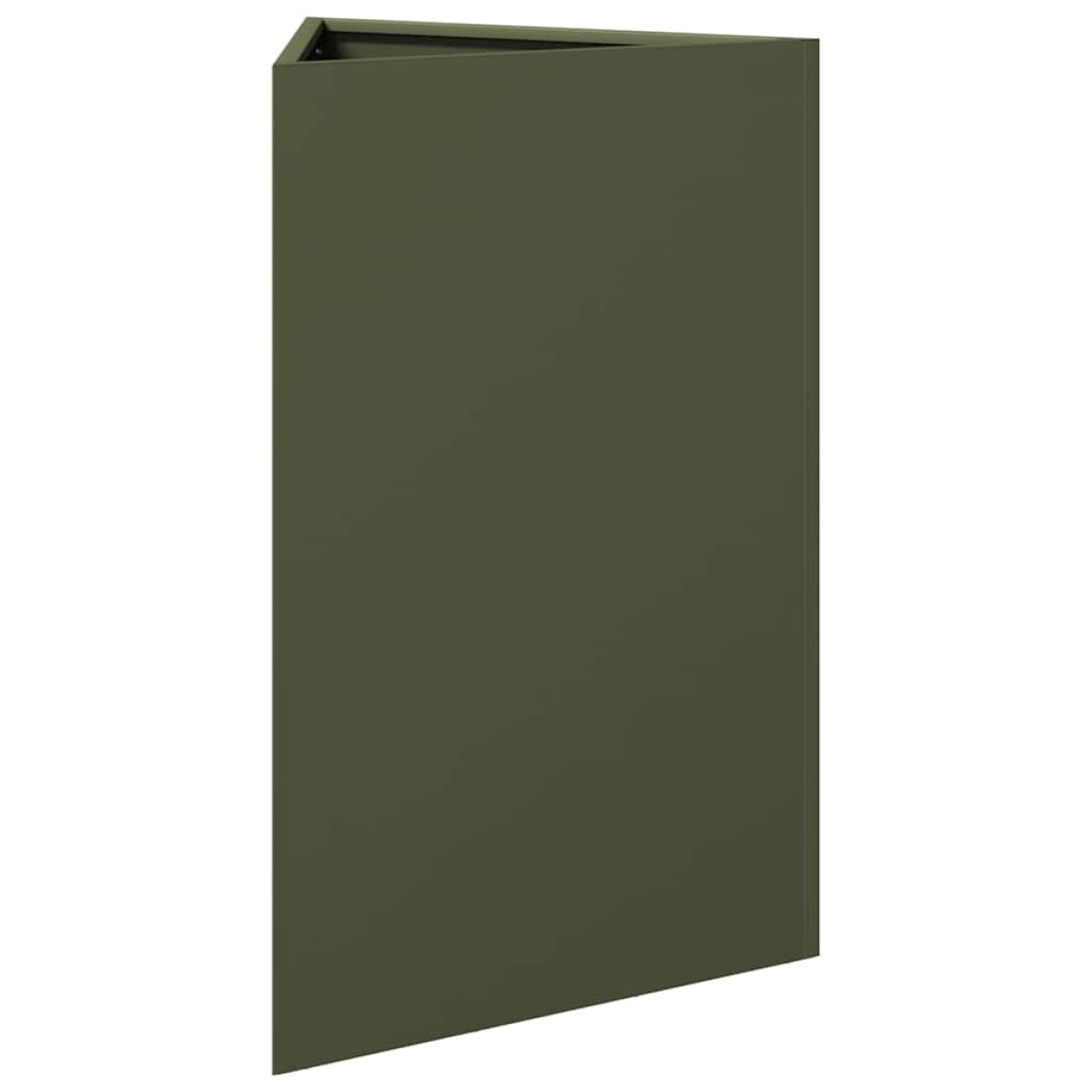 vidaXL Ζαρντινιέρα Κήπου Λαδί Τρίγωνο 50x43x75 εκ. από Ατσάλι