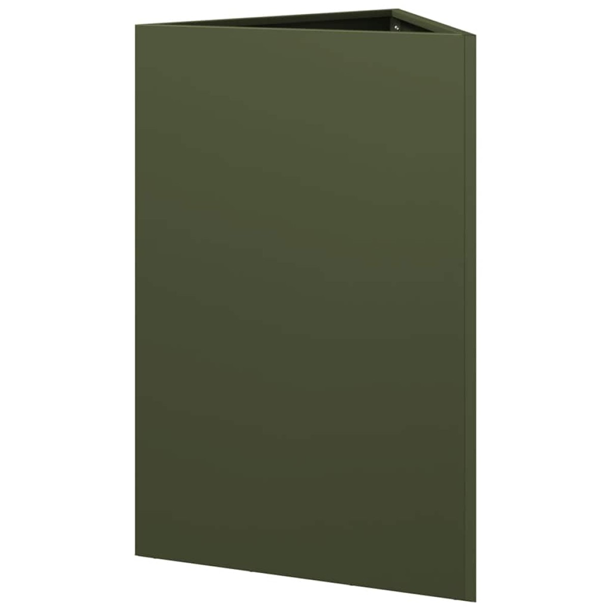 vidaXL Ζαρντινιέρα Κήπου Λαδί Τρίγωνο 50x43x75 εκ. από Ατσάλι
