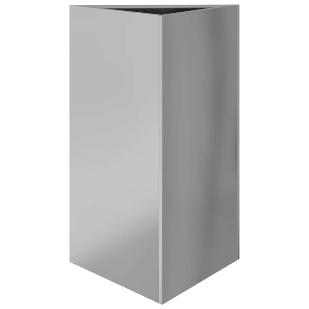 vidaXL Ζαρντινιέρα Κήπου Τρίγωνο 50x43x75 εκ Γαλβ. Ατσάλι