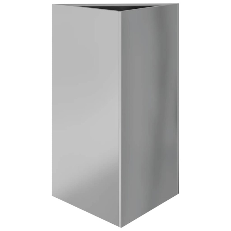 vidaXL Ζαρντινιέρα Κήπου Τρίγωνο 50x43x75 εκ Γαλβ. Ατσάλι